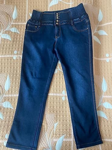 d's classic: Джинсы женские темно синие, стрэчь, джинс материал средней толщины — 2