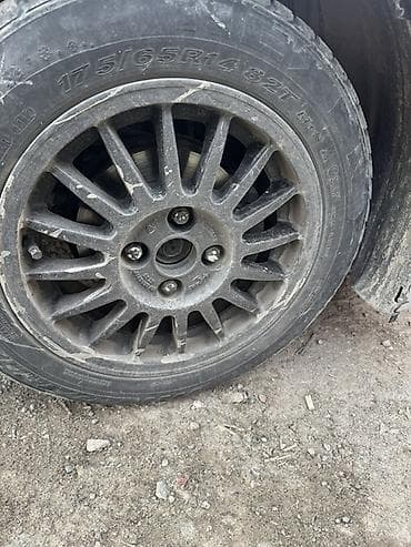 диски ланос r 14: Колеса в сборе 175 / 65 / R 14, Всесезонная, Б/у, Комплект, Литые, отверстий - 4 — 1