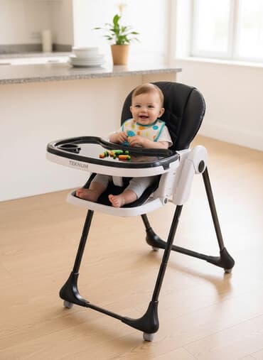 трон кресло: Стульчик для кормления, Б/у, Другой бренд, Пластик, Другой вид, цвет - Черный — 1