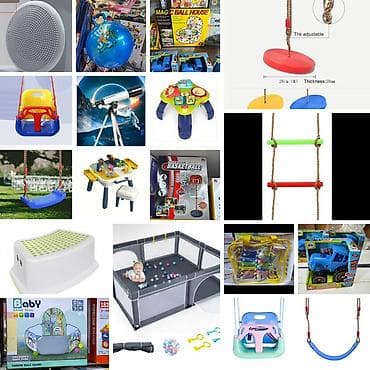 Игрушки Новая все Качеля Качели Балансир Горка Синий трактор Стол и