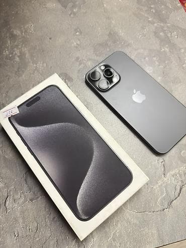 IPhone 15 Pro, Б/у, 256 ГБ, Black Titanium, Коробка, 87 % at lalafo.kg IPhone 15 Pro, Б/у, 256 ГБ, Black Titanium, Коробка, 87 %