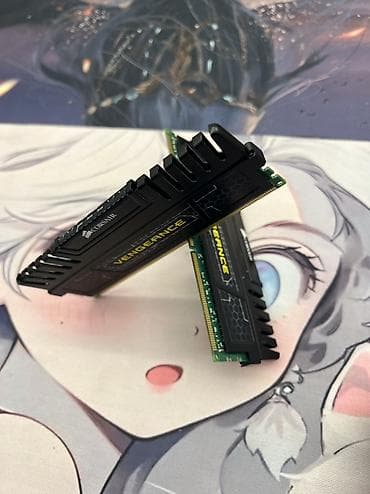 Настольные ПК и комплектующие: Оперативная память (RAM) для ПК, Б/у, Corsair, 16 ГБ, DDR3, 1600 МГц — 1