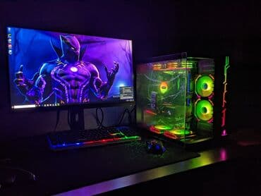 мышь: Компьютер, ядер - 8, ОЗУ 16 ГБ, Для несложных задач, Б/у, AMD Ryzen 7, NVIDIA GeForce RTX 3070, HDD + SSD — 1