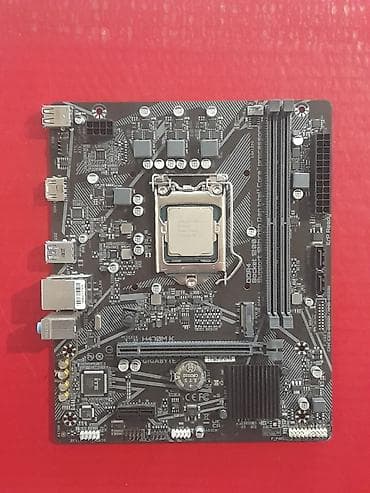 h470: Материнская плата, Б/у, Gigabyte, LGA1200, Micro-ATX, Для ПК — 10