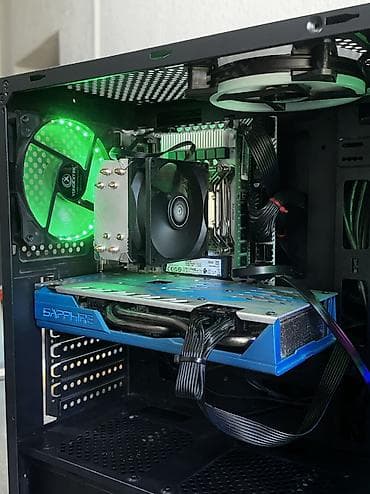 продаю комп: Компьютер, ядер - 10, ОЗУ 16 ГБ, Игровой, Б/у, Intel Xeon, AMD Radeon RX 580, NVMe — 2