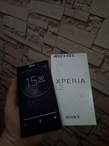 wi: Sony Xperia L2, Б/у, 32 ГБ, цвет - Черный, 2 SIM — 1