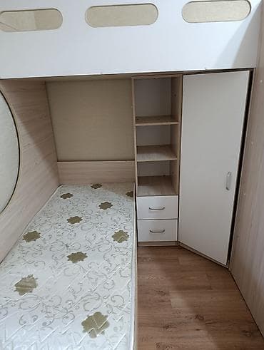 ниже: Детский модульный комплект: кровать-чердак с нижним спальным местом — 2