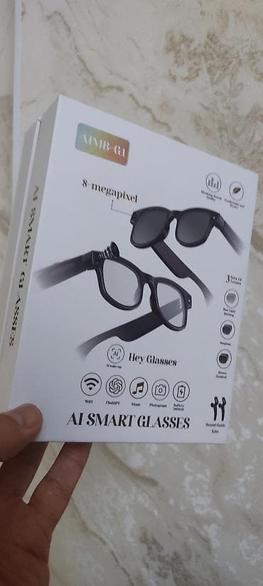 камера для головы: AI SMART GLASSES (модель A1MB-G1) Умные очки с камерой и голосовым — 1