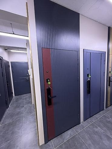 hi tech: Двери для домов и квартир, Металлическая, Одностворчатая, Левосторонняя, цвет - Серый — 1