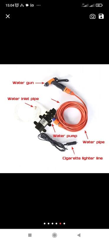 моющий пылесос для химчистки салона автомобиля бу: Портативная автомойка высокого давления с насосом — 3