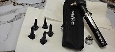 Медициналык эмерек: Отоскоп Welch Allyn с набором воронок и чехлом Комплектация: - — 6