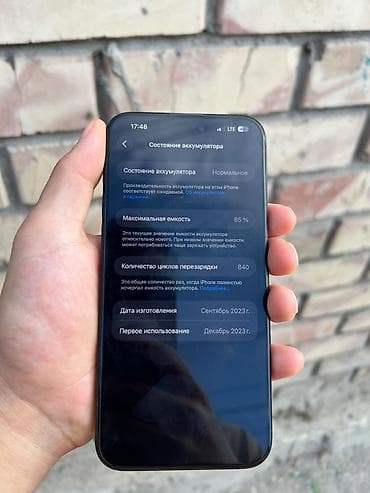 iphone 21: IPhone 15 Pro Max, Б/у, 256 ГБ, Blue Titanium, Кабель — 5