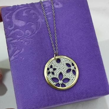 Серебряные колье, Проба 925, Женские, Новый, Фианит