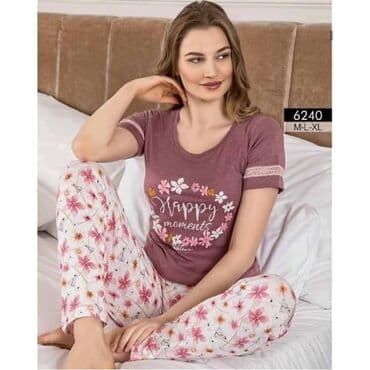 белая ночная сорочка: Пижамы — 3