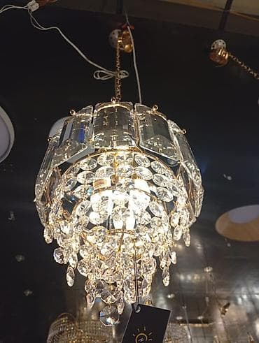 Люстры: Подвесная хрустальная люстра в классическом стиле. - Конструкция — 1