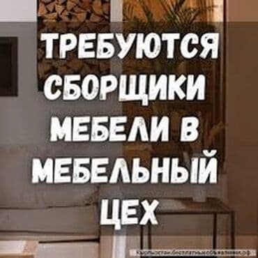 работа мебельщик бишкек: Требуется мастера по сборке мебели в производственный цех! Тел — 1