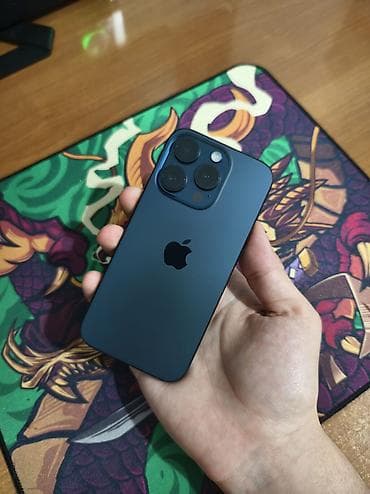 iphone 8 128gb: IPhone 15 Pro, Б/у, 512 ГБ, Blue Titanium, Защитное стекло, Чехол, Кабель, 85 % — 2