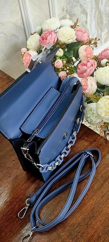 Сумкалар: Сумка Hermes, модель с верхней ручкой и съёмным длинным ремнём. - — 3