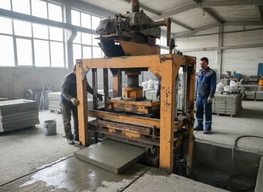 Комплект оборудования для производства строительных блоков/плитки