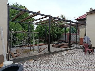 заборы профнастил: Навес, Другая форма, Металл, Поликарбонат — 2
