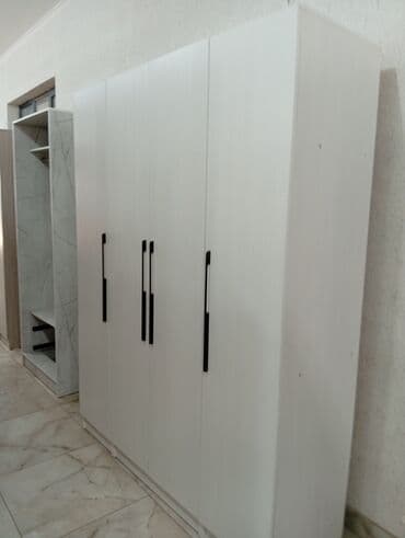 детская кроватка с люлькой и балдахинами: Шкаф для одежды, Новый, Прямой, ЛДСП — 21