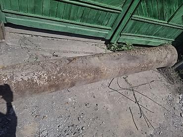 бетонный арык: Стальная труба 33см диаметра - Материал: сталь. - Тип: цельная круглая — 2