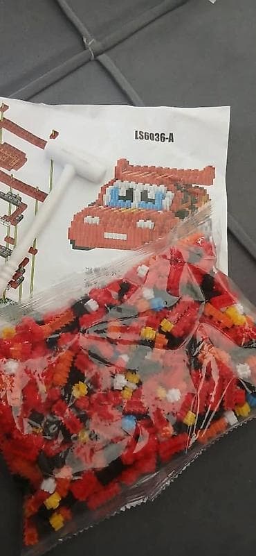 машина игурушка: Конструктор-нано-блоки «Молния Макквин» (Cars) новый - Тематический — 4