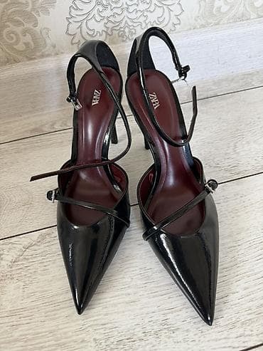 Туфли, 37, Zara, Новый, цвет - Черный, Самовывоз