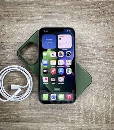 IPhone 13 Pro, Б/у, 128 ГБ, Зеленый, Кабель, 82 %