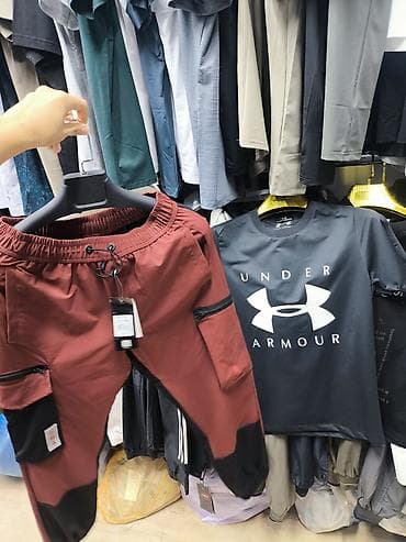 спортивный костюм м: Мужские брюки, Все размеры, Adidas, Новый, цвет - Красный, Бесплатная доставка, Платная доставка, Самовывоз — 4