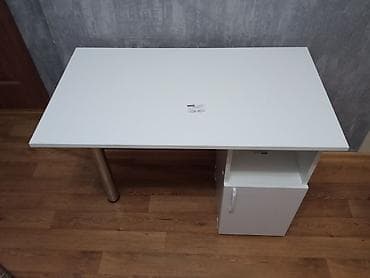 white board: Маникюрный стол - Цвет: белый - Прямая столешница из ЛДСП, гладкая — 3