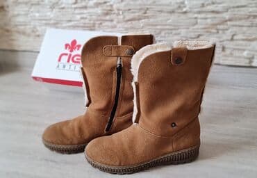 срочно продаю в связи с переездом: Сапоги, 37, Rieker, Б/у, цвет - Коричневый, Самовывоз, Платная доставка — 3