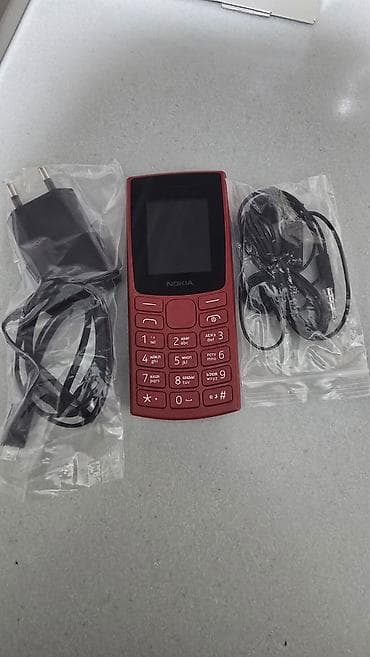nokia 63: Nokia 106, Новый, цвет - Красный, 2 SIM — 2