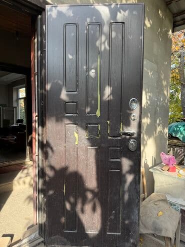 куплю дверь металлическую бу: Металл сейф эшик, Орнотуусуз, Өзү алып кетүү, Колдонулган — 2