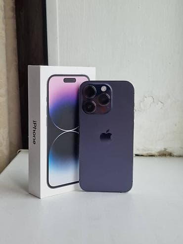 google pixel 9pro: IPhone 14 Pro, Б/у, 128 ГБ, Deep Purple, Коробка, 78 % — 1
