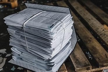 прием макалатуры: Макулатура (бумага для переработки), прессованные кипы/связки — 1