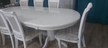 мебель классика: Кухонный стол и стул, цвет - Белый — 2