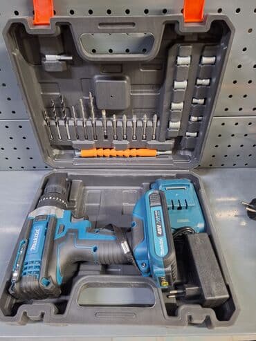 шуруповерт макита цена: Шуруповерт щеточный фирма: макита Среднее качество! два аккумулятора — 2