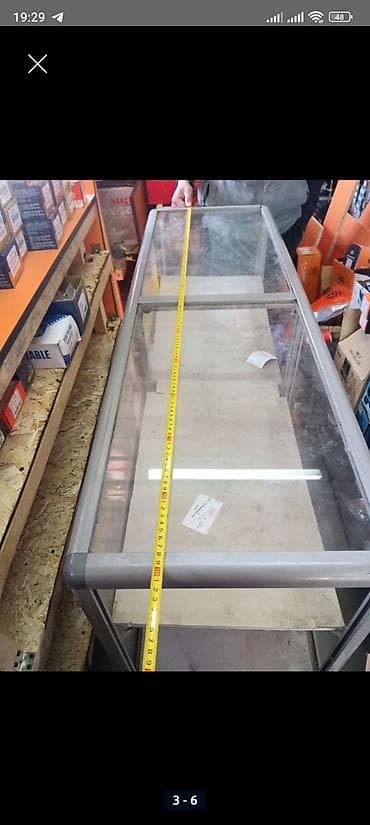 Соода жабдуулары: Торговая витрина прилавок - Материал: металлический каркас — 1