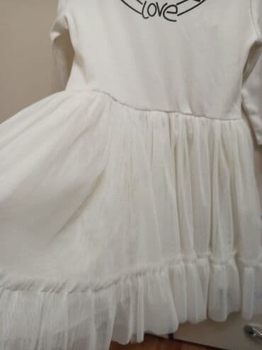 для садик: Детское платье, цвет - Голубой, Б/у — 4