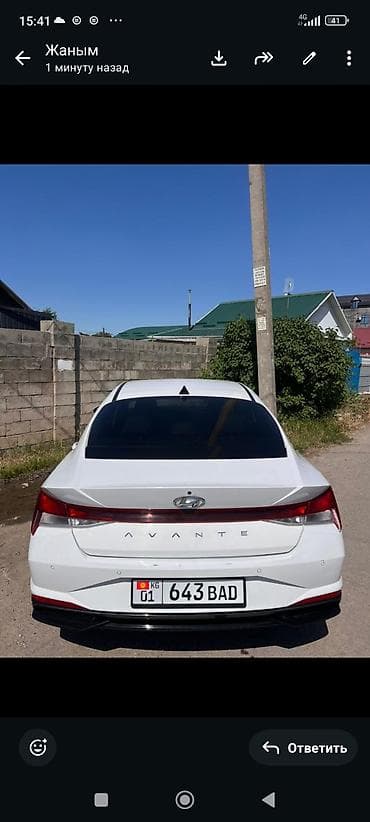 hundai: Hyundai Avante: 2021 г., 1.6 л, Автомат, Гибрид — 3
