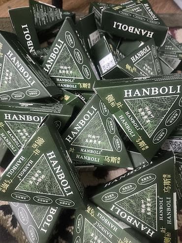 Треугольное твёрдое мыло-шампунь HANBOLI — травяной состав уход для