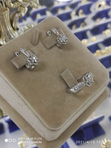 свадебные наборы ручной: Набор украшений, Проба 925, Женские, Новый — 2