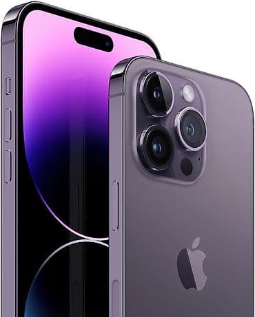 poco m3: IPhone 14 Pro Max, Б/у, 256 ГБ, Deep Purple, Зарядное устройство, Защитное стекло, Чехол, 100 % — 3
