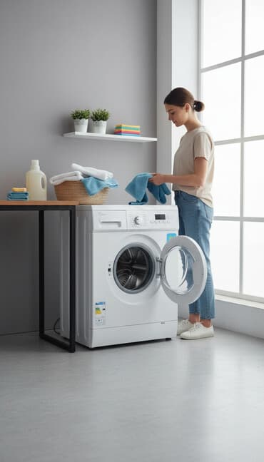 стиральный автомат бу: Стиральная машина Midea, Автомат — 1