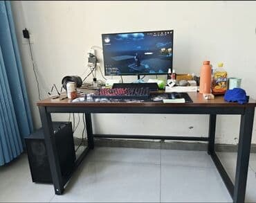 стол компьютерный с регулировкой высоты: Продаю письменный стол в стиле лофт новый размер 120х60х75 торг — 3