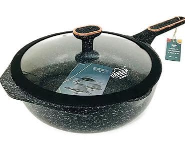 Сковородки: Сковородка "UAKEEN" VK-JG424 Сковорода с крышкой D 24 см — 1