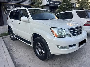 Автопрокат, Аренда Lexus GX 470, белый внедорожник прокат авто, аренда