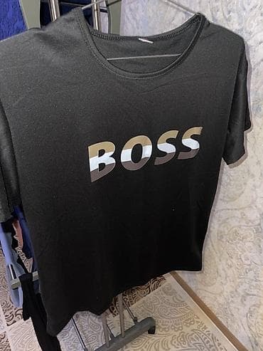 boss футболка: Мужская футболка, L, XL, 2XL, Boss, Новый, цвет - Черный — 1