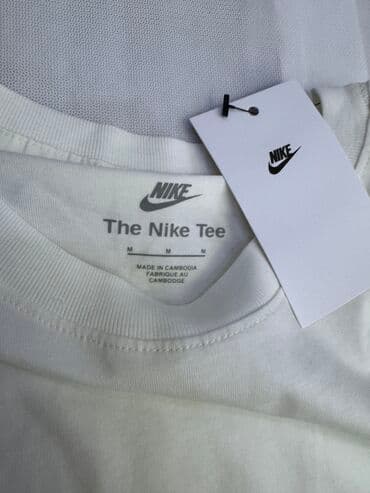 брендовые мужские спортивные костюмы из турции: Мужская футболка, S, L, XL, Nike, Новый, цвет - Белый, Самовывоз — 5